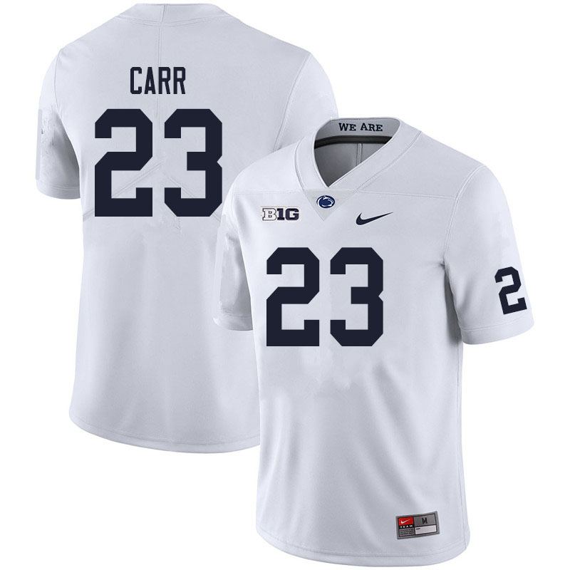 NCAA Nike Men's Penn State Nittany Lions Weston Carr #23 College Football Authentic White Stitched Jersey JWC3798CJ